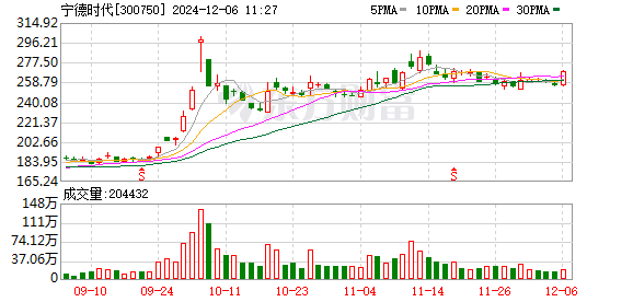 杠杆股票配资 盘中跌超8%！宁德时代股价逼近193元/股 官方回应：股市风云波动很难预测